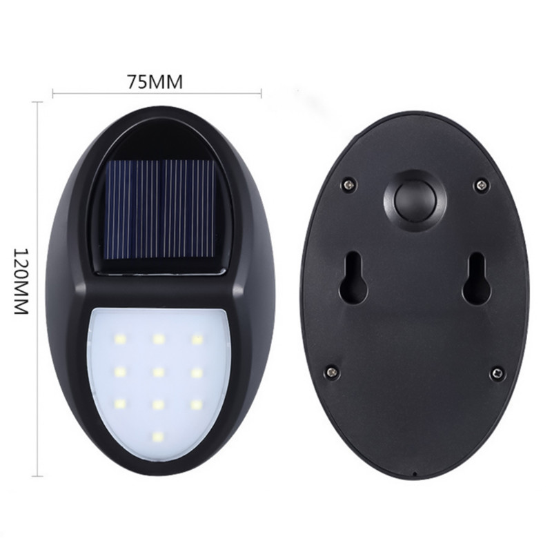 10 LED Solar Steps Light kültéri napelemes lámpa intelligens érzékelős fali lámpa, vízálló, napelemes napfény a medencekert díszítéséhez