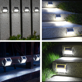LED Ασύρματο ηλιακό φωτιστικό εξωτερικού χώρου Ηλιακά φωτιστικά κήπου Αδιάβροχο εξωτερικό διάδρομο δρόμου Σκάλα Φράχτη κήπου Μπαλκόνι Φωτιστικό τοίχου
