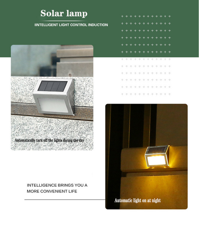 LED bezvadu saules lampa āra dārza saules gaismas ūdensnecaurlaidīga āra eja ielas kāpņu dārza žogs balkona sienas apgaismojums