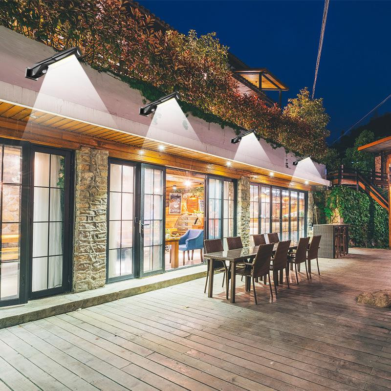 Νέο LED ηλιακό φωτιστικό τοίχου αδιάβροχο φωτιστικό με αισθητήρα κίνησης Φωτισμός κήπου Φωτισμός δρόμου ηλιακό φωτιστικό τοίχου για αυλή κήπου