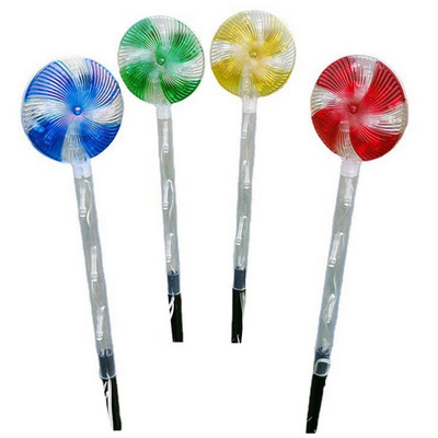 4 DB karácsonyi cukorkás bot LED-es lámpák nyalóka ösvény lámpa kültéri dekoráció karókkal ünnepi partihoz, füves udvarhoz