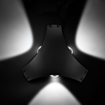 Jaunais radošais LED sienas gaismeklis 9W 85~265V Āra ūdensizturīgs IP65 sienas lampa dārza eju apgaismojumam