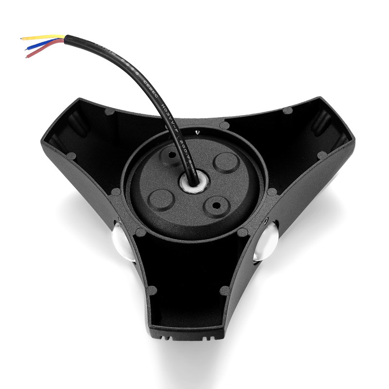 Jaunais radošais LED sienas gaismeklis 9W 85~265V Āra ūdensizturīgs IP65 sienas lampa dārza eju apgaismojumam