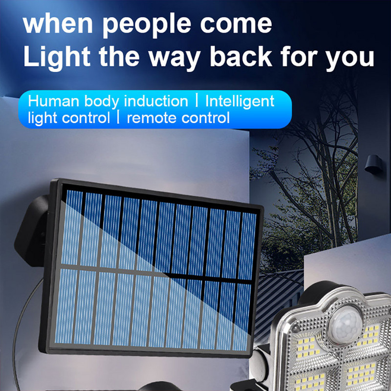 Ar saules enerģiju darbināma LED gaisma āra sienas zemē montējama ūdensnecaurlaidīga pagalma lampa