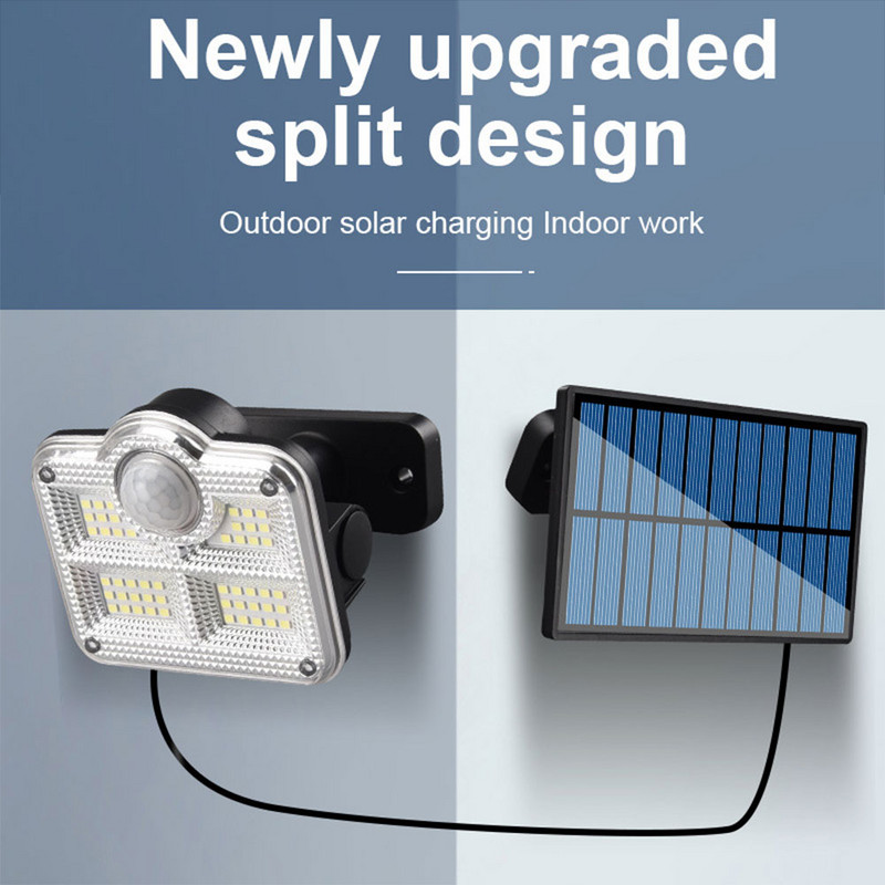 Ar saules enerģiju darbināma LED gaisma āra sienas zemē montējama ūdensnecaurlaidīga pagalma lampa