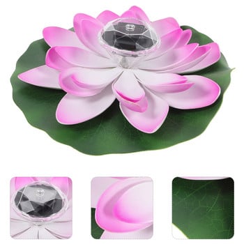 Lotus Lights Ηλιακά Λουλούδια Γάμου Διακοσμήσεις Πισίνας Πλωτό Εξωτερικό Νούφαρο