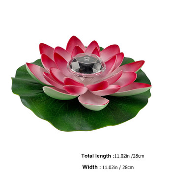 Lotus Lights Ηλιακά Λουλούδια Γάμου Διακοσμήσεις Πισίνας Πλωτό Εξωτερικό Νούφαρο
