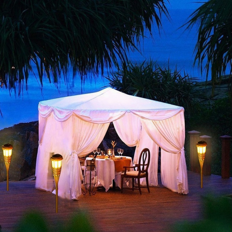 Iluminat interactiv pentru peisaje exterioare Lampă subterană Rezistent la intemperii Flacără veșnică Iluminat în aer liber Lumină cu flacără solară