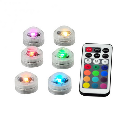 Abs Shell veealune valgus interjöör ümbritsev valgus loominguline täisvärviline 3 cm öölamp Kodutarvikud Kaugjuhtimispult Drill Twist