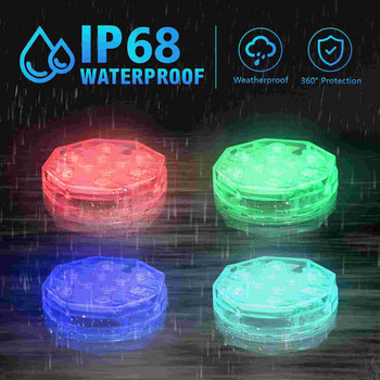 Светлини за плувен басейн Аквариумно езерце Подводна LED водоустойчива потопяема лампа Гмуркане