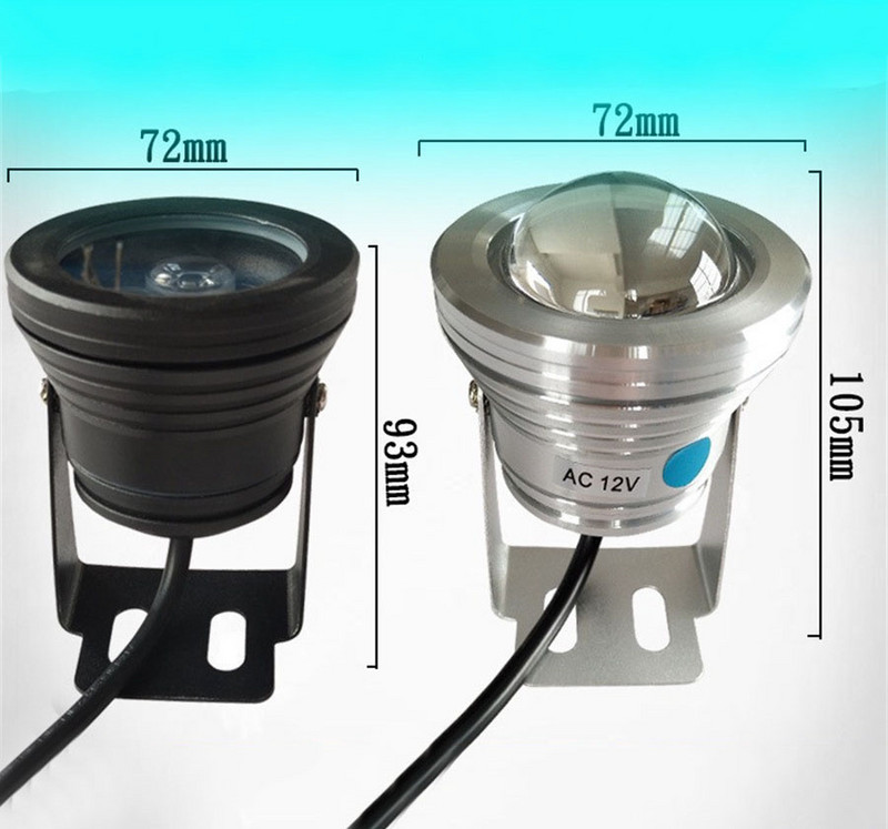 IP68 ūdensizturīgs Led dīķa gaisma zemūdens lampa RGB iegremdējama gaisma 10 W prožektors ar tālvadības pulti peldbaseina strūklakas dekorēšanai