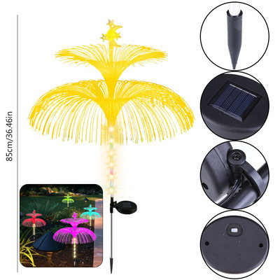 Solarna meduza Svjetlo Vodootporna Mjesečeva Zvjezdana staza Dvorišna svjetla Solarna staza Pejzažna ukrasna svjetla Vanjska vrtna svjetiljka za cvijeće