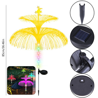 Solarna meduza Svjetlo Vodootporna Mjesečeva Zvjezdana staza Dvorišna svjetla Solarna staza Pejzažna ukrasna svjetla Vanjska vrtna svjetiljka za cvijeće