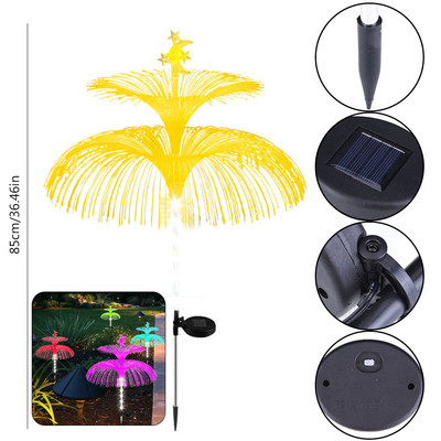 Solarna meduza Svjetlo Vodootporna Mjesečeva Zvjezdana staza Dvorišna svjetla Solarna staza Pejzažna ukrasna svjetla Vanjska vrtna svjetiljka za cvijeće