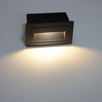 3W LED χωνευτό φωτιστικό ποδιού Αδιάβροχο εξωτερικού χώρου IP65 Διαδρόμου Επιτοίχια Φωτιστικά Σκάλας Βήμα Γωνιακό Φως Εξωτερικού Φωτισμού Κήπου
