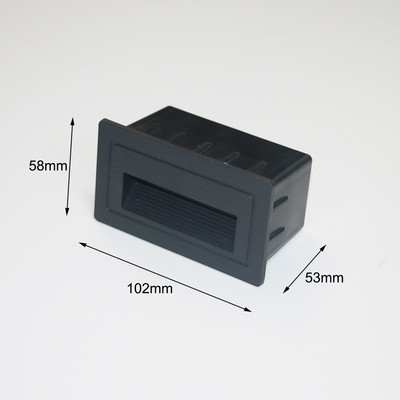 3 W LED padziļināts kāju apgaismojums āra ūdensizturīgs IP65 eju koridora sienas lampas kāpņu pakāpiena stūra gaisma āra dārza kāju lukturi