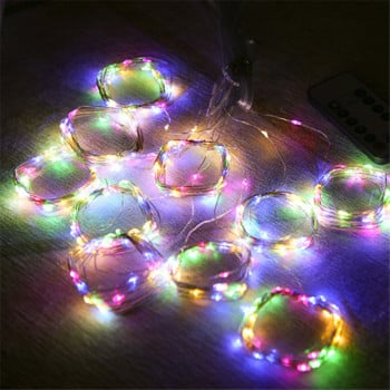 3M LED Κουρτίνα Fairy Lights Τηλεχειριστήριο USB String Lights Χριστουγεννιάτικη διακόσμηση για πάρτι κρεβατοκάμαρας σπιτιού Γιορτινά φώτα Navidad