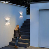 Välis veekindel IP65 seinavalgusti verandavalgusti AC85-265V aialampi kaunistus liikumisandur öö üles alla seinavalgusti 6W 8W