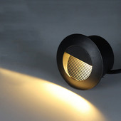 BEIAIDI apaļa ūdensnecaurlaidīga Led kāpņu kāpņu gaisma, padziļināta LED pēdu gaisma āra dārza lieveņa celiņa kāpņu telpas sienas stūra lampa