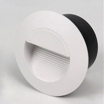 BEIAIDI apaļa ūdensnecaurlaidīga Led kāpņu kāpņu gaisma, padziļināta LED pēdu gaisma āra dārza lieveņa celiņa kāpņu telpas sienas stūra lampa