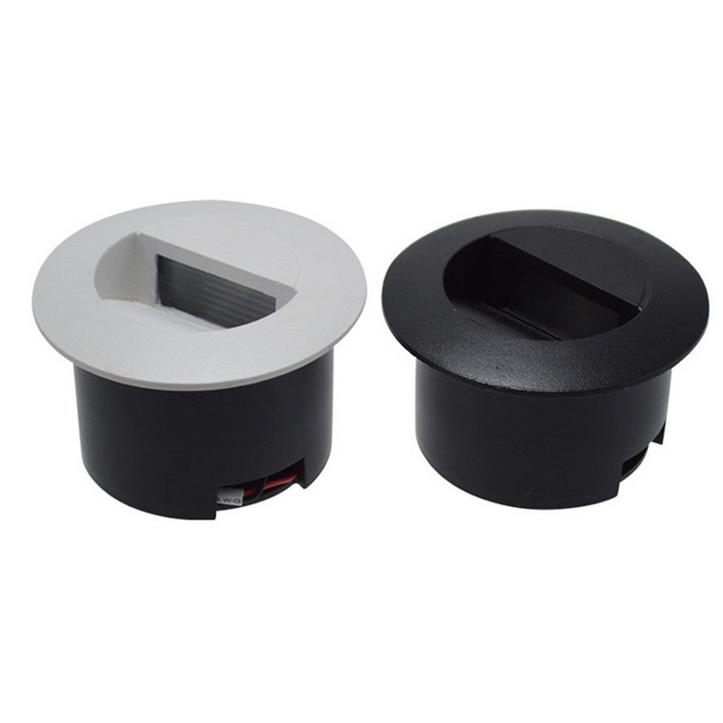 BEIAIDI apaļa ūdensnecaurlaidīga Led kāpņu kāpņu gaisma, padziļināta LED pēdu gaisma āra dārza lieveņa celiņa kāpņu telpas sienas stūra lampa