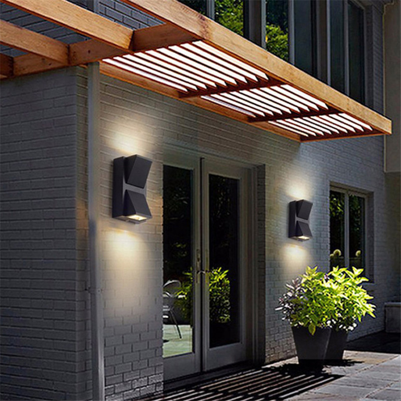 3W 6W āra ūdensnecaurlaidīgs LED sienas gaismeklis Balkona koridors Step Sienas lampa Villa Viesnīcas ēka Ārējais Sienas Gaisma