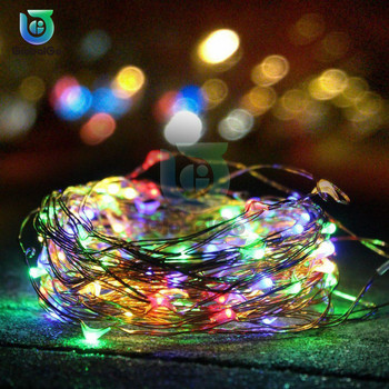 100 LED Ηλιακό φως Αδιάβροχο Fairy Garland Lights String Εξωτερική Χριστουγεννιάτικη γιορτή Χριστουγεννιάτικο πάρτι γάμου ηλιακό φωτιστικό διακόσμηση