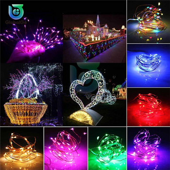 100 LED Ηλιακό φως Αδιάβροχο Fairy Garland Lights String Εξωτερική Χριστουγεννιάτικη γιορτή Χριστουγεννιάτικο πάρτι γάμου ηλιακό φωτιστικό διακόσμηση