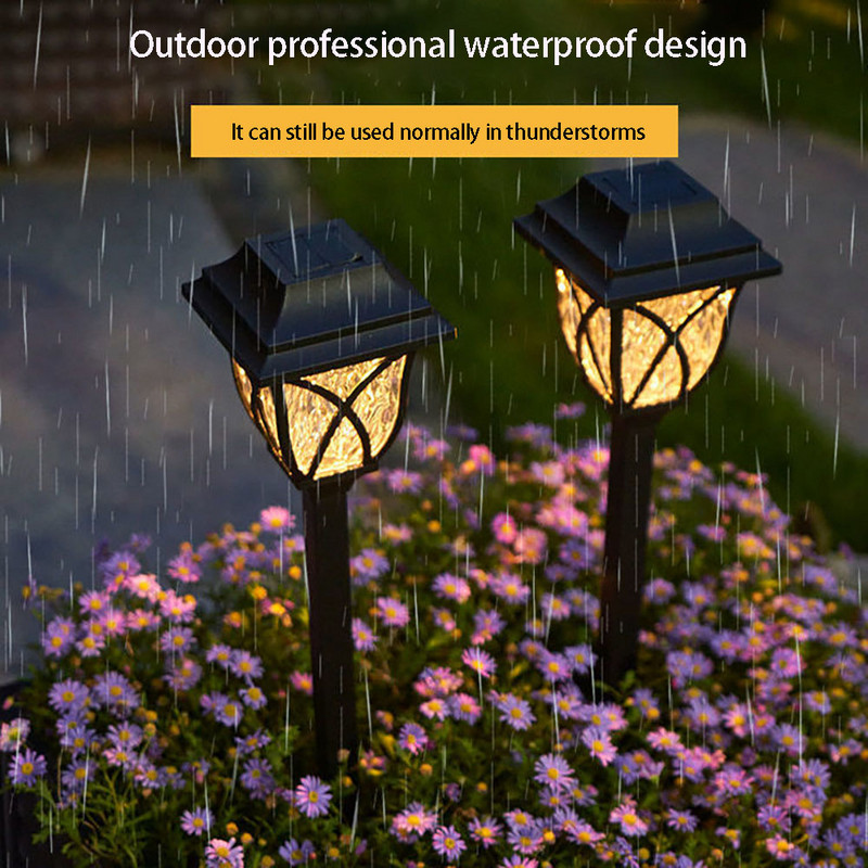 Sodo vejos šviestuvai Saulės LED lempos Belaidžiai grindų takų žibintai Lauko vandeniui atspari lempa Žemės apšvietimas kiemo terasai Decorativ