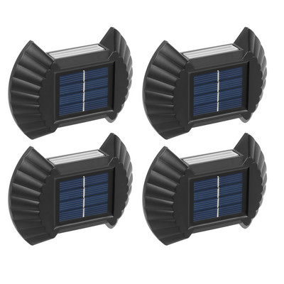 4vnt saulės laiptų šviestuvas lauko LED sieninis šviestuvas, vandeniui atsparus saulės elementas, skirtas sodo gatvės lempai lauko apšvietimo reikmenims