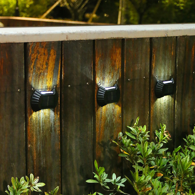 4vnt saulės laiptų šviestuvas lauko LED sieninis šviestuvas, vandeniui atsparus saulės elementas, skirtas sodo gatvės lempai lauko apšvietimo reikmenims