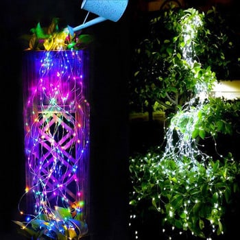 Waterfall Fairy Lights, 10 Strands 200LED Plug in Χάλκινο σύρμα LED String Lights Waterfall Vine String Lights Φώτα ποτισίματος