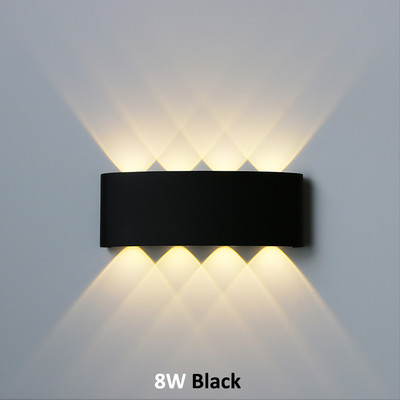 Vandeniui atsparus LED sieninis šviestuvas lauko sodas vidinis kiemas miegamasis svetainė dekoratyvinis apšvietimas aliuminio sieninė lempa LP-083