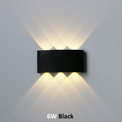 Vandeniui atsparus LED sieninis šviestuvas lauko sodas vidinis kiemas miegamasis svetainė dekoratyvinis apšvietimas aliuminio sieninė lempa LP-083