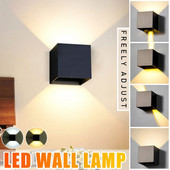 6 LED solarna zidna svjetiljka Vanjska vodootporna svjetleća rasvjeta gore i dolje Dekoracija vrta Solarna svjetla Stepenice Lampa za ogradu 100-240 V