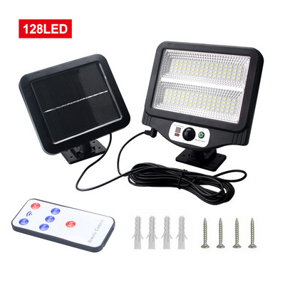 80/128/216/225 LED εξωτερικού χώρου ηλιακό φως τοίχου Φωτιστικό κήπου σε χωριστό στυλ Ανθρώπινο σώμα Επαγωγικό φως δρόμου Φωτιστικό τοίχου τηλεχειριστηρίου