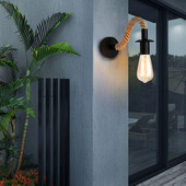 Retro fali lámpa fa terasz lámpa E27 110V 220V beltéri loft kültéri folyosó fali lámpák ipari égő éjjeli lámpa