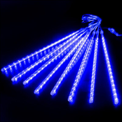 30CM 8Tubes Meteor Duša Lietus Led String Lights Ielu vītnes Ramadāna gaismas Dārza gaismas āra kāzu svētku apgaismojums