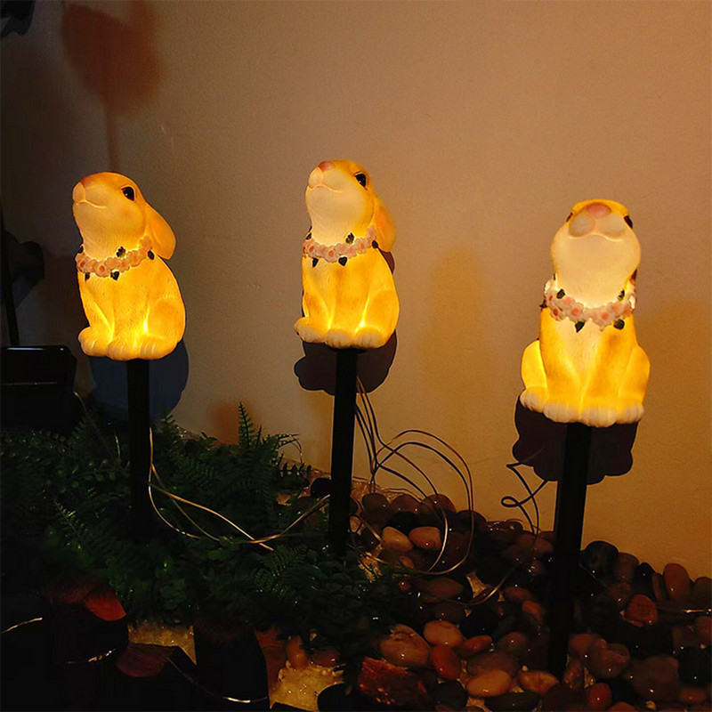 Rajzfilm napelemes gyepsétányi világítás Könnyű telepítés Dekoratív ösvény Táj lámpák Lengő intelligens érzékelő udvarhoz