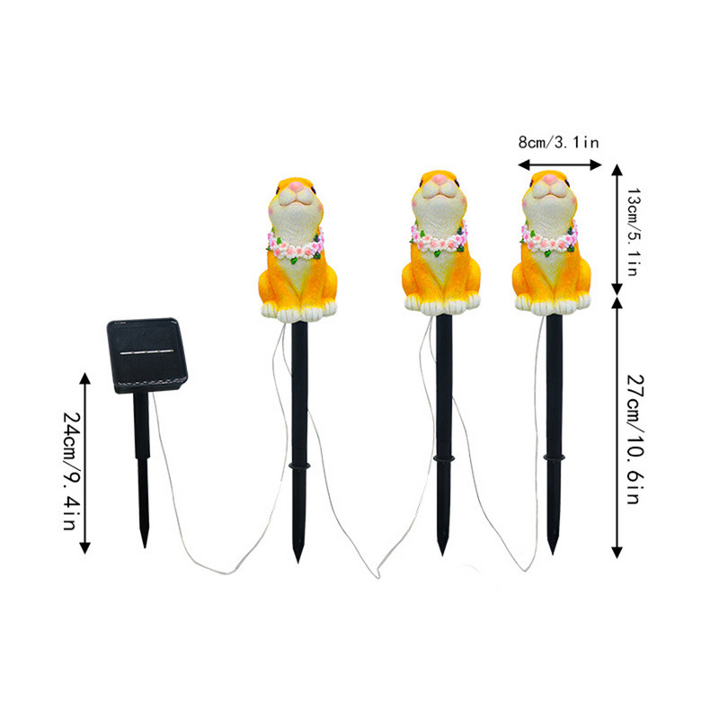 Rajzfilm napelemes gyepsétányi világítás Könnyű telepítés Dekoratív ösvény Táj lámpák Lengő intelligens érzékelő udvarhoz