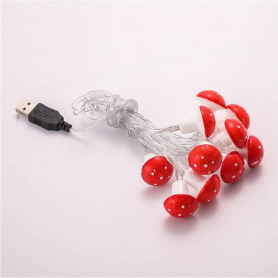 LED hubové rozprávkové svetielka 2m 10LED 3m 20LED vianočná girlanda vodotesný tvar drôtená šnúrková lampa batéria USB napájanie