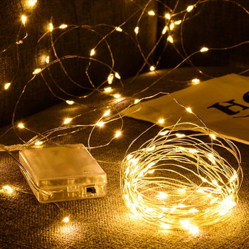 Festoon Garland Led String Lights Decor for Brithday Wedding Balcony Light Light Indoor 5M 10M Powered by USB Battery