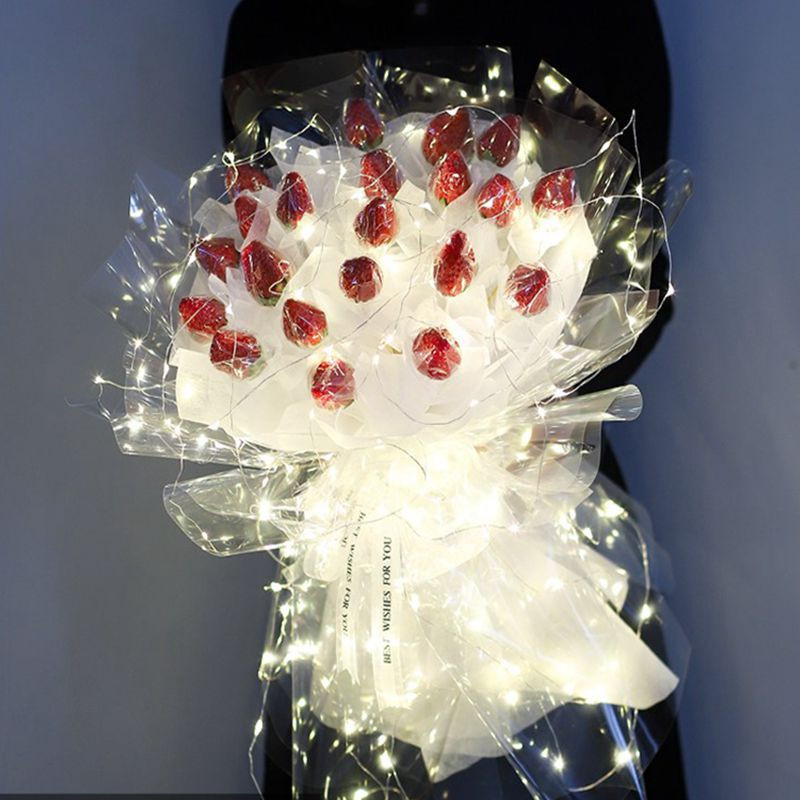 Festoon Garland Led Fényfüzér Dekor Britthday Esküvőre Erkély Éjszakai Fény beltéri világítás 5M 10M Tápellátás USB akkumulátorral