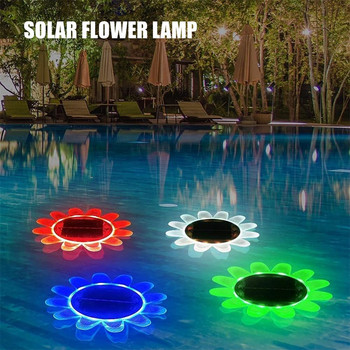 Слънчева светлина за плувен басейн RGB LED цветно подводно осветление Потопяема лампа Горещ извор Спа вана Поплавъчна лампа за басейн