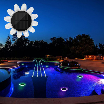 Ηλιακό φως πισίνας RGB LED Πολύχρωμο υποβρύχιο φωτιστικό Υποβρύχιο φωτιστικό Hot Spring Μπανιέρα Σπα Πισίνα Φωτιστικό πλωτήρα