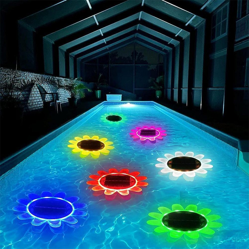 Solarna svjetiljka za bazen RGB LED Šarena podvodna rasvjeta Potopna svjetiljka Hot Spring Spa kada Lampa za kupanje u bazenu