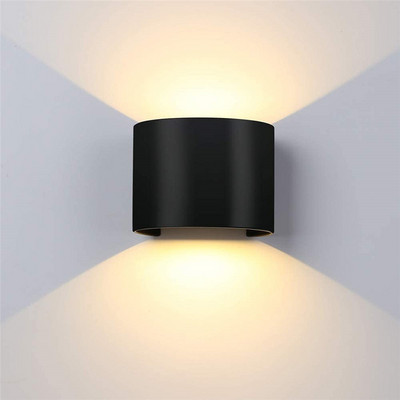 12W LED nástenné svietidlo z hliníka, vonkajšie, IP65, vodotesné, hore-dole, nástenné svietidlo pre domáce schodisko, spálňu, nočné osvetlenie kúpeľne, chodbu...