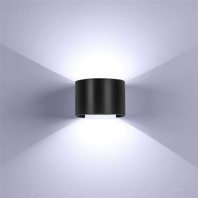 Lampă de perete cu LED 12w, aluminiu, în aer liber, IP65, rezistentă la apă, în sus, în jos, pentru casă, scară, dormitor, noptieră, coridor, iluminat