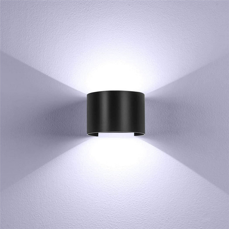Lampă de perete cu LED 12w, aluminiu, în aer liber, IP65, rezistentă la apă, în sus, în jos, pentru casă, scară, dormitor, noptieră, coridor, iluminat