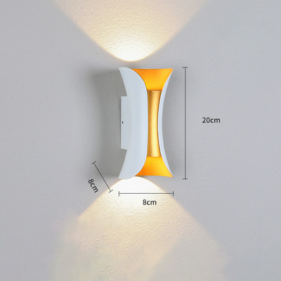 10 W LED kültéri fali lámpa udvari vízálló kreatív fali lámpa egyszerű modern lámpa nappali hálószoba folyosó éjjeli fali lámpa